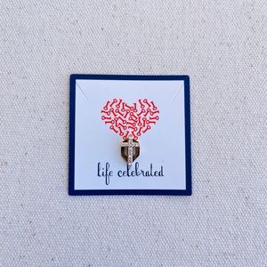 *Cross Charm* Retired KEEP COLLECTIVE Gold Pave